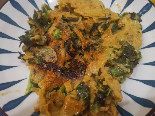 莴笋叶煎饼
